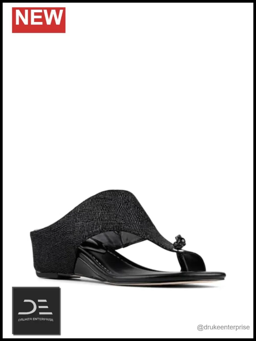 Womens Vivika Wedge Sandals Leather Memory Foam Ankle Strap Slip On